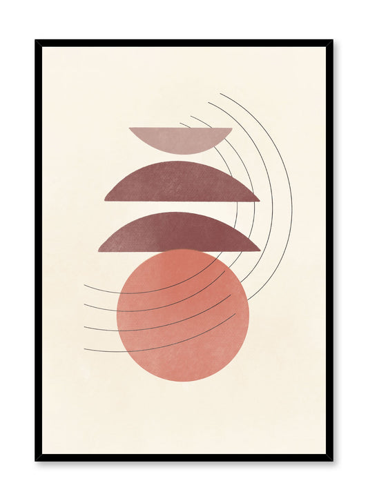 Modern minimalist poster by Opposite Wall with abstract design of Symphony by Toffie Affichiste