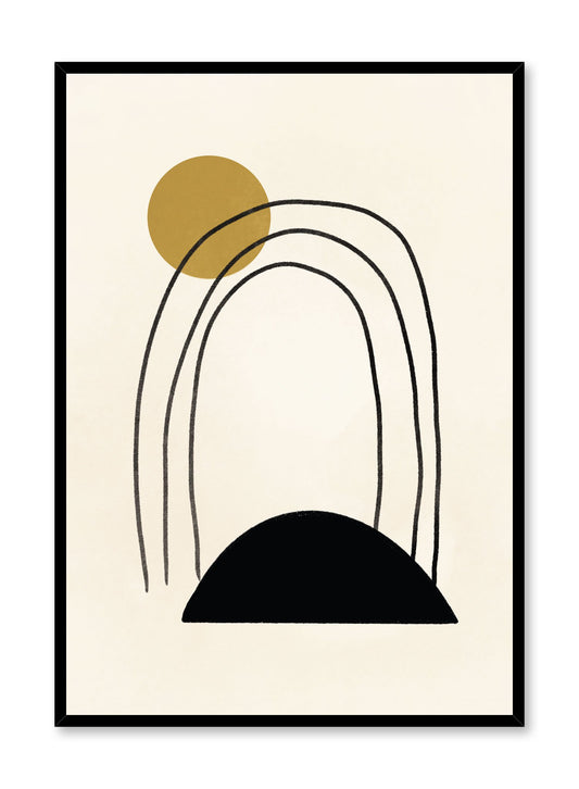 Modern minimalist poster by Opposite Wall with abstract design of Arch by Toffie Affichiste