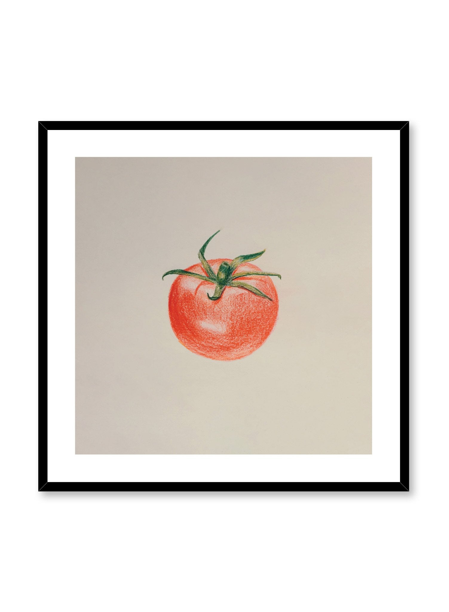 Minimalist poster by Opposite Wall with tomato food illustration