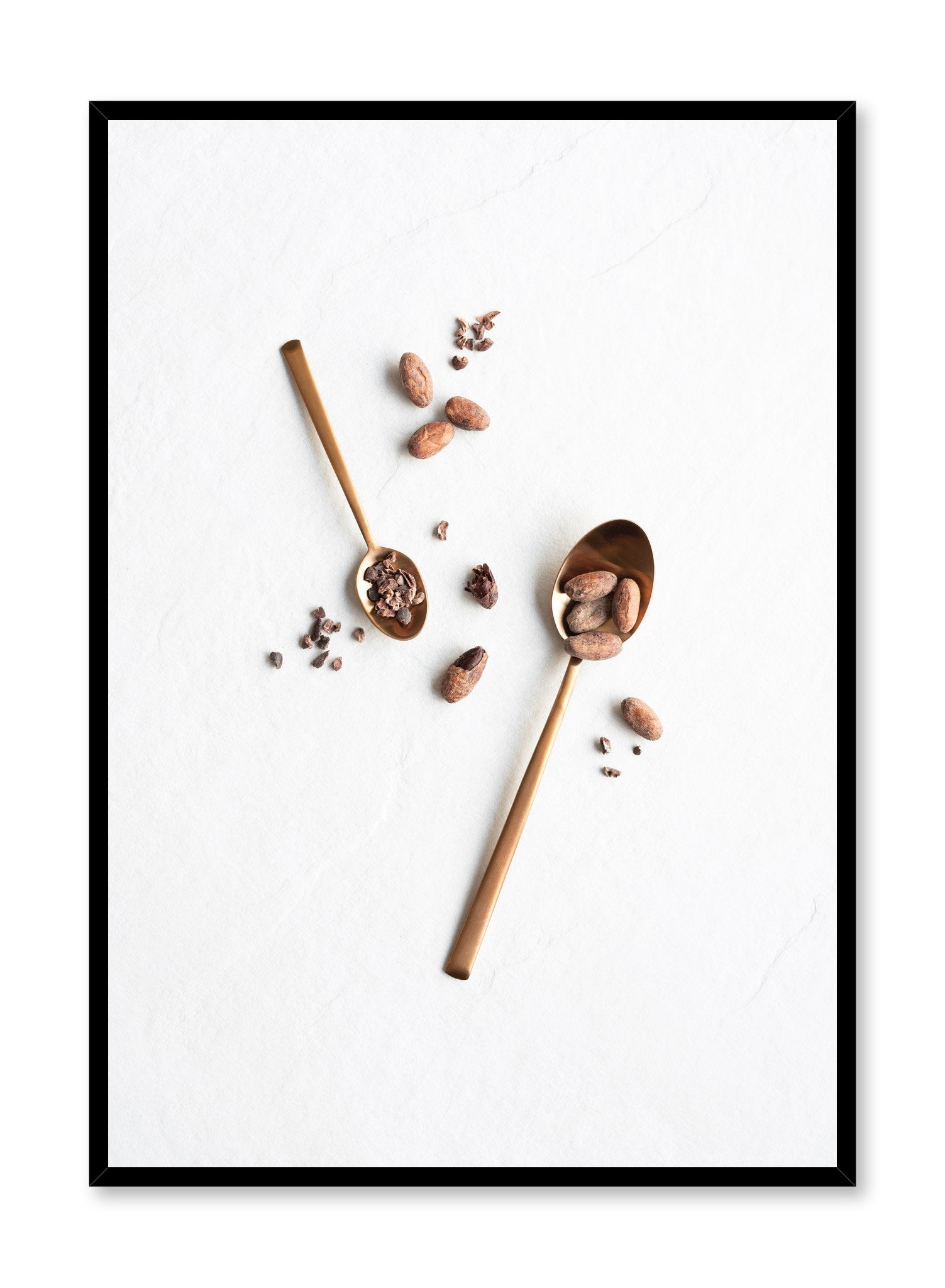 Minimalist poster by Opposite Wall with Cacao food photography