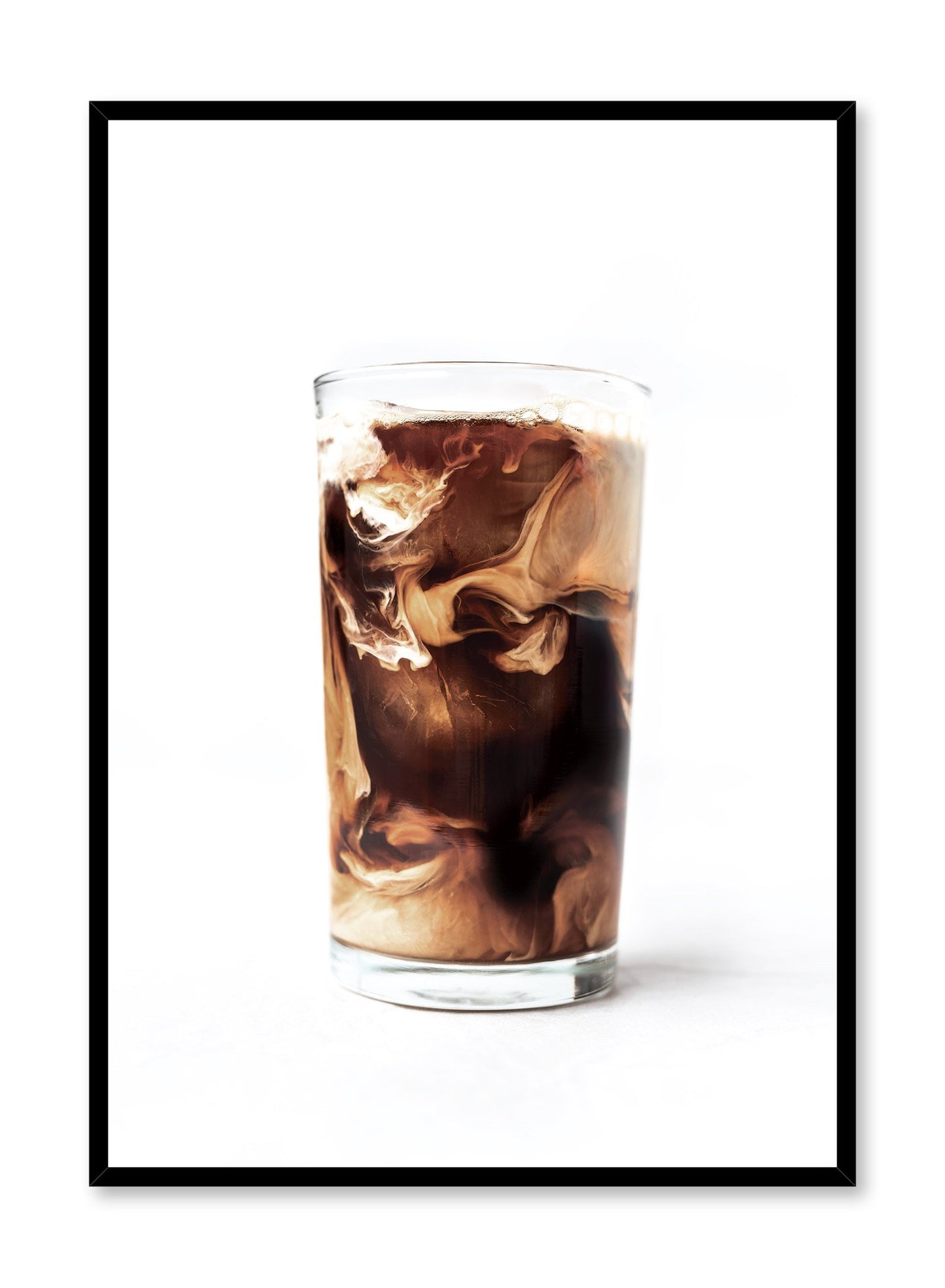 Minimalist poster by Opposite Wall with Cold Brew coffee photography