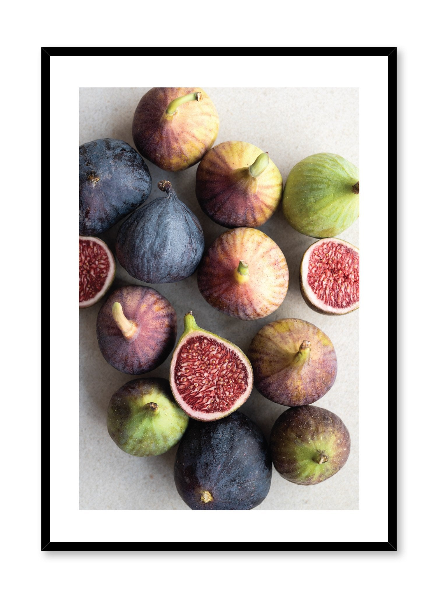 Scandinavian poster by Opposite Wall with Ficus Carica fig food photography