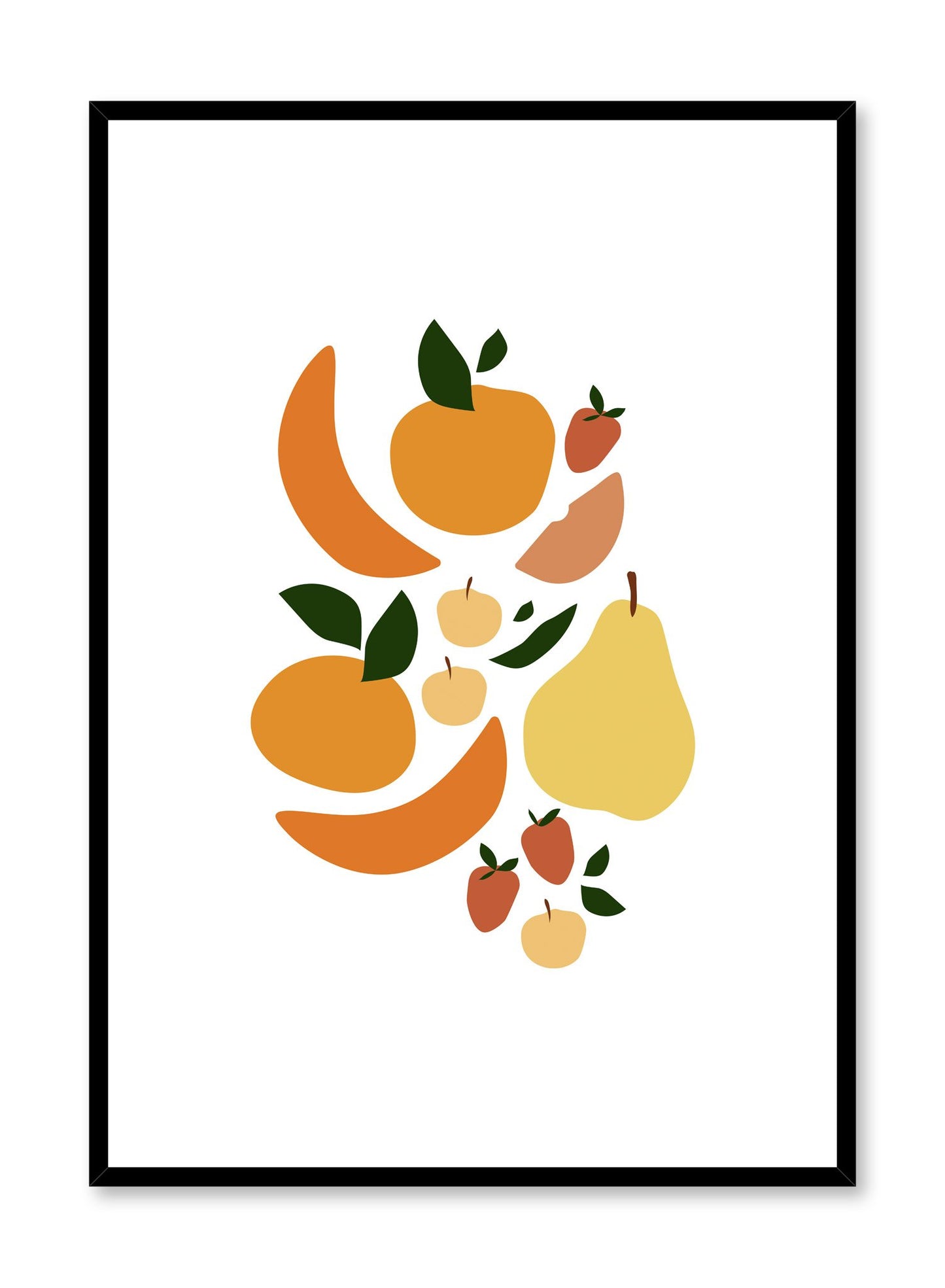Minimalist poster by Opposite Wall with Fruit Salad illustration