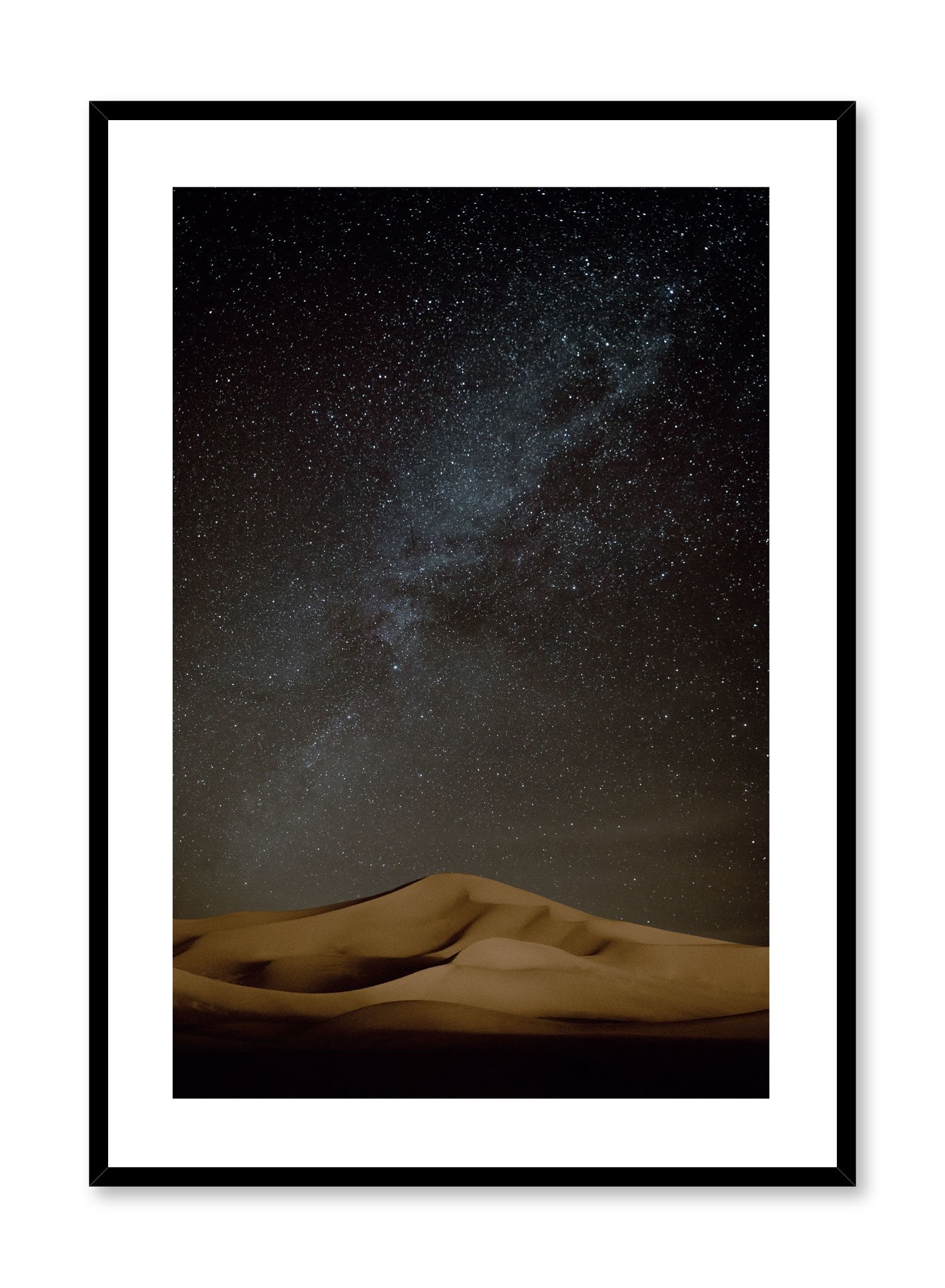 Celestial photography poster by Opposite Wall with galaxy over desert