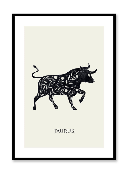 Celestial illustration poster by Opposite Wall with horoscope zodiac Taurus