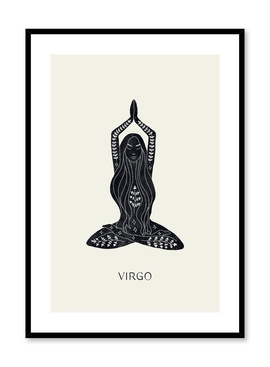 Celestial illustration poster by Opposite Wall with horoscope zodiac Virgo
