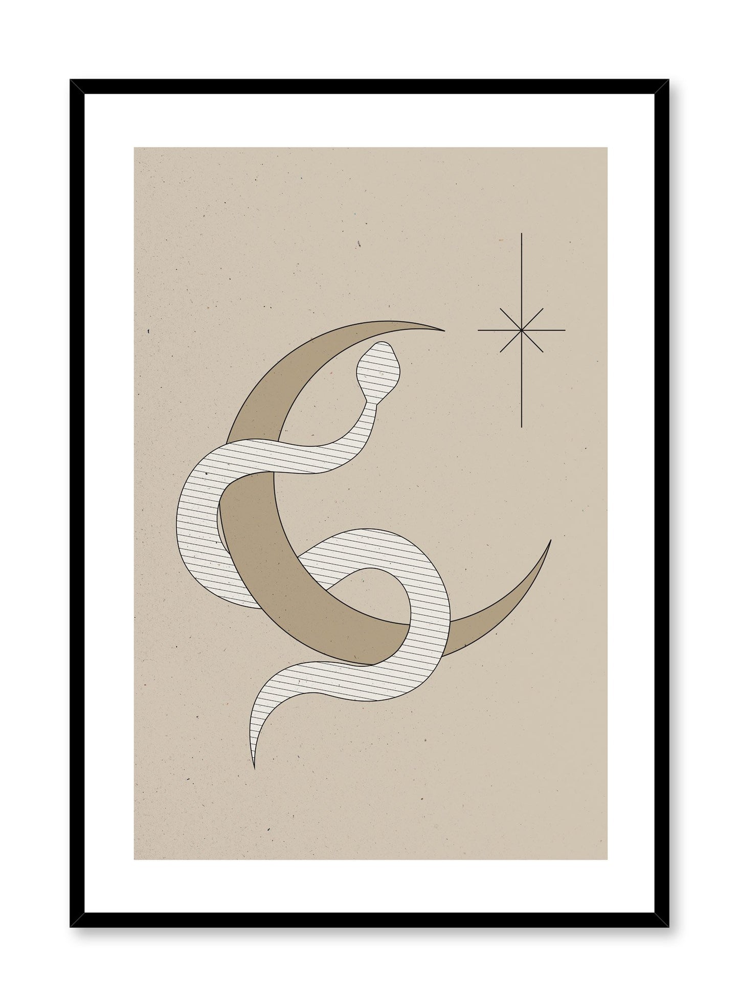 Celestial illustration poster by Opposite Wall with Serpent Moon