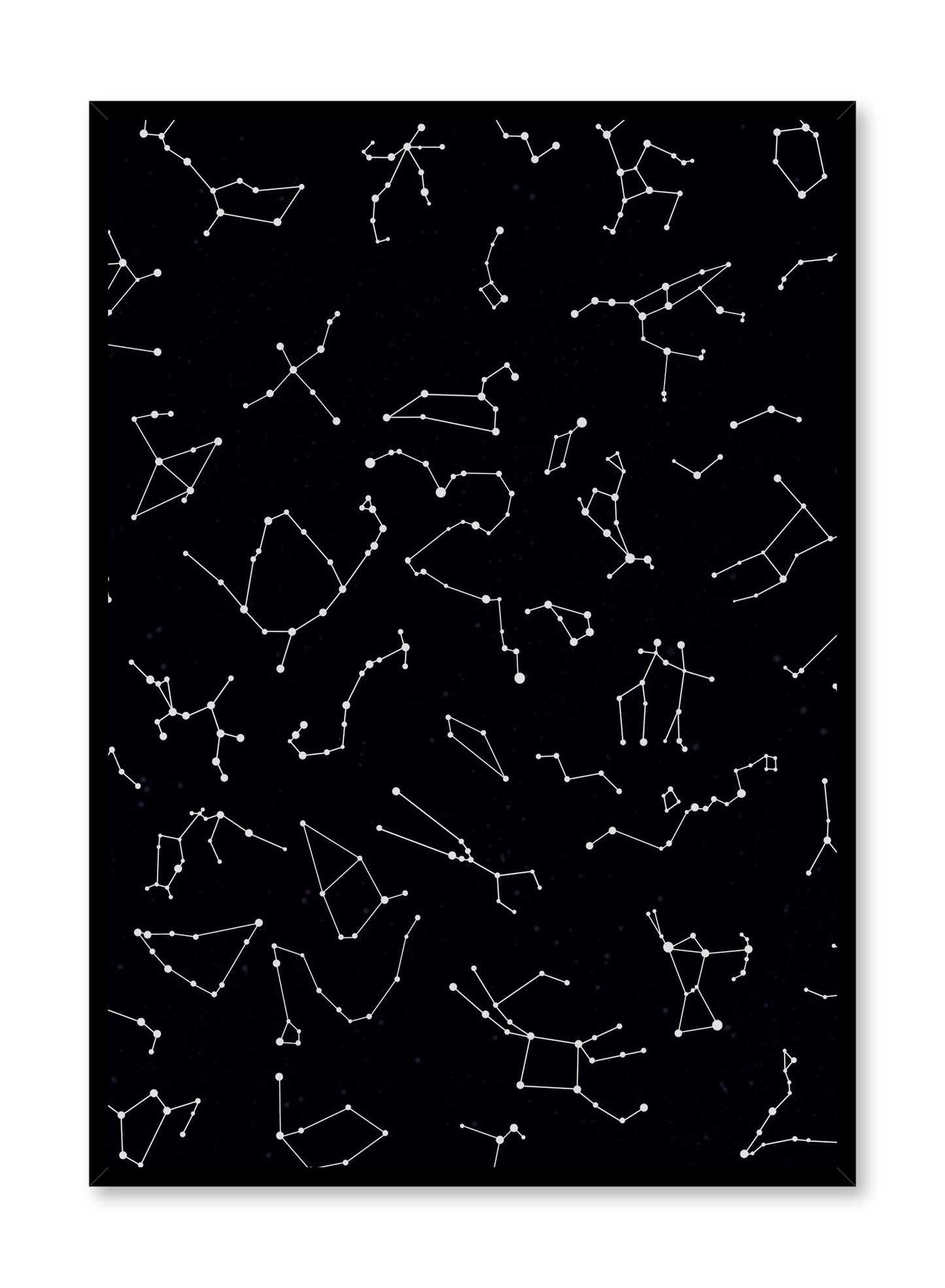 Celestial illustration poster by Opposite Wall with star constellations