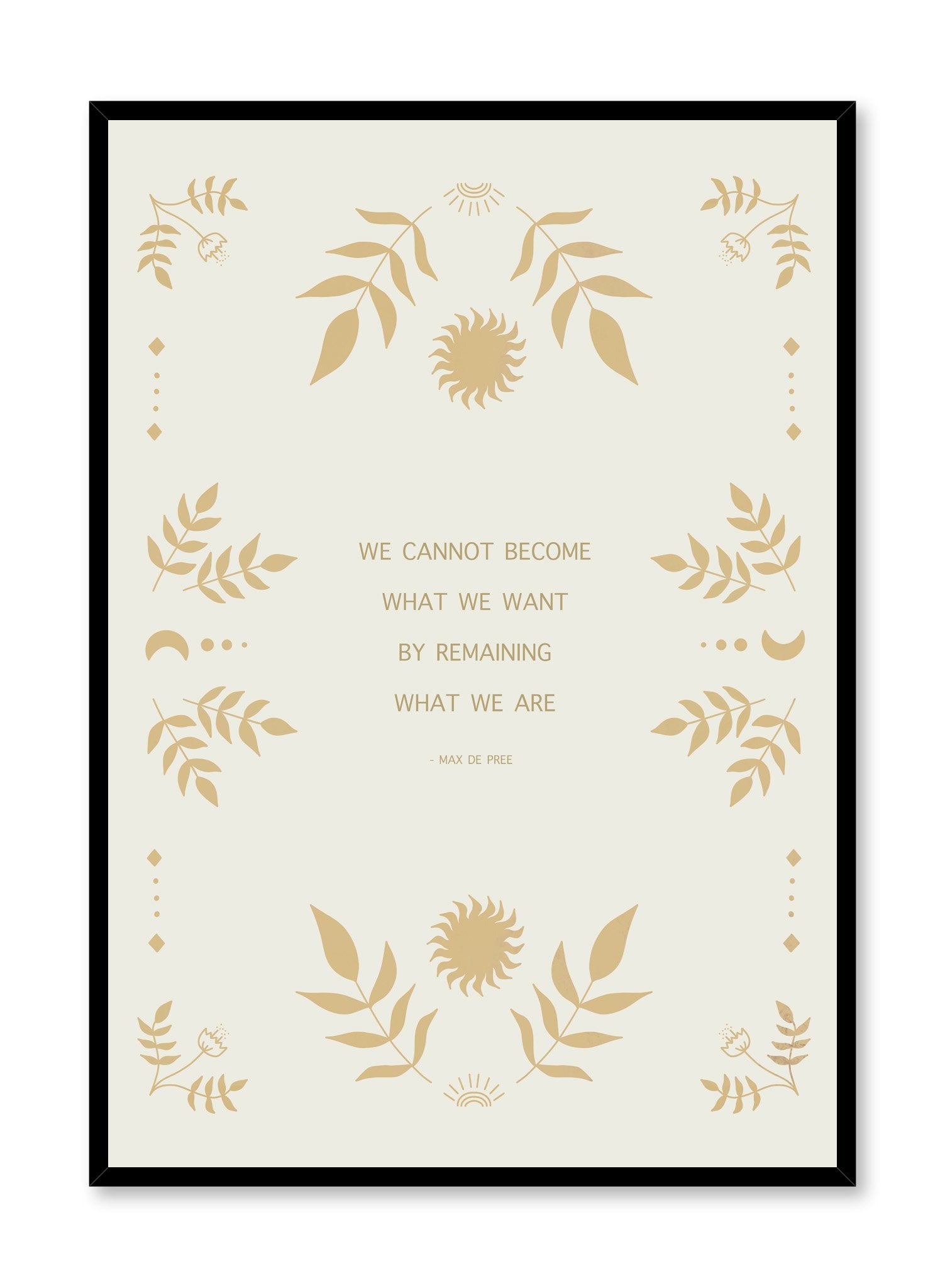 Celestial illustration poster by Opposite Wall with typography quote Growth