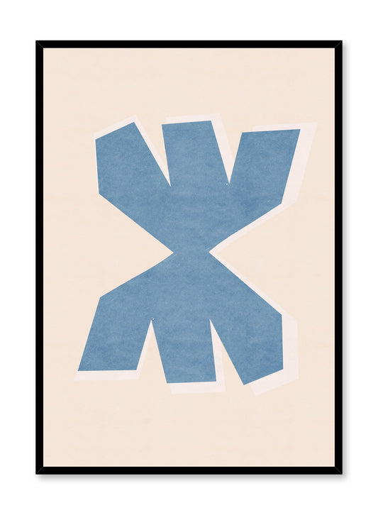 Modern minimalist poster by Opposite Wall with abstract design of Merge by Toffie Affichiste