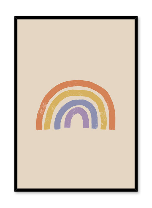 Modern minimalist poster by Opposite Wall with abstract design of Rainbow