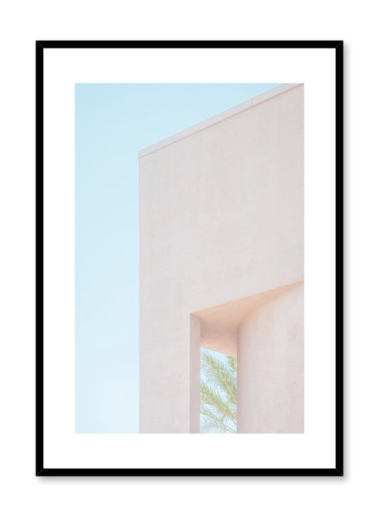 Modern minimalist poster by Opposite Wall with photography of terracotta building corner