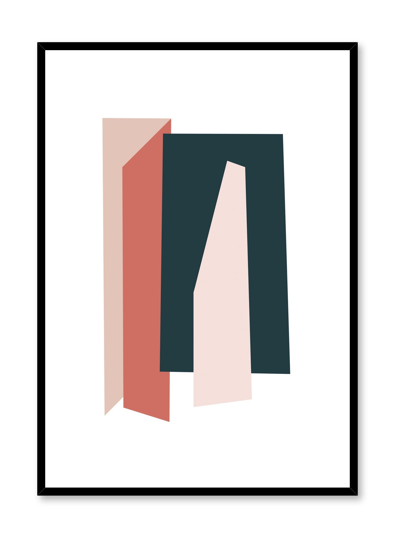 Modern minimalist poster by Opposite Wall with abstract colour shapes