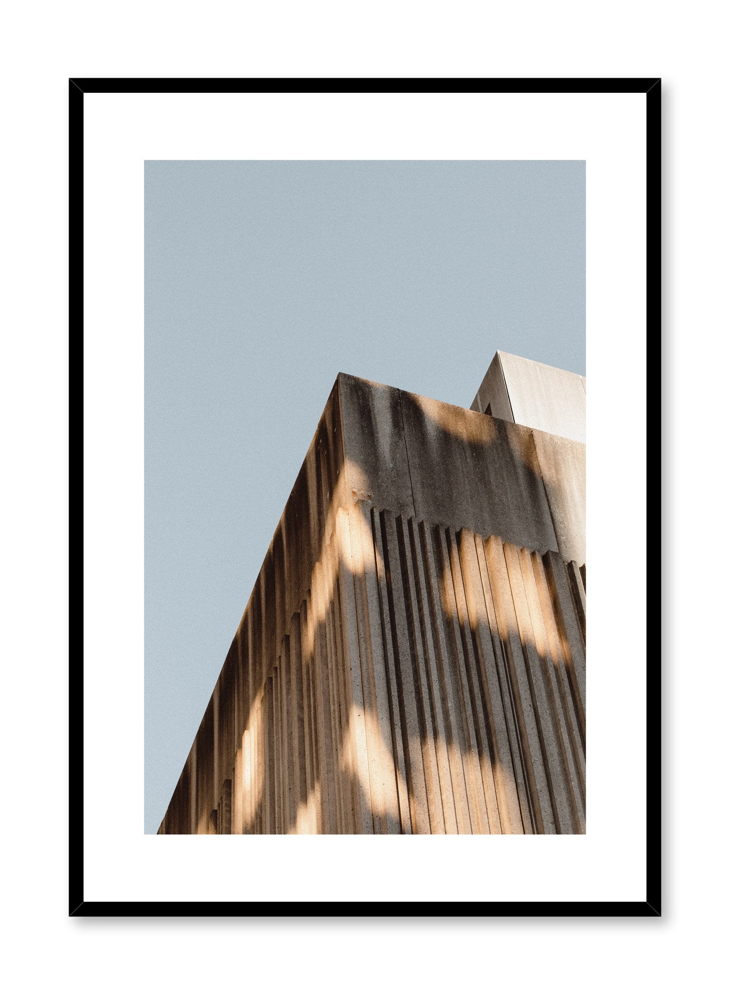 Modern minimalist poster by Opposite Wall with photography of corner of building