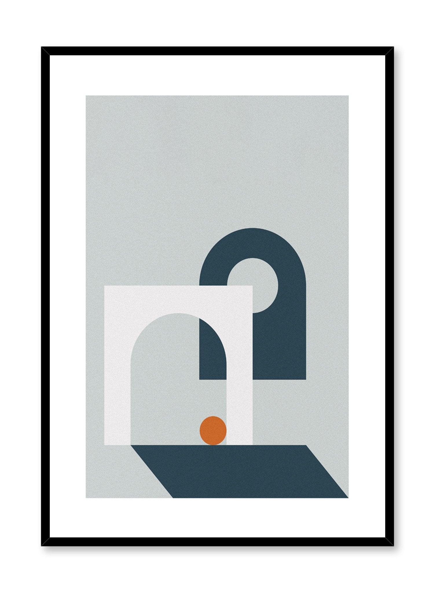 Minimalist design poster by Opposite Wall with Hole in One abstract graphic design