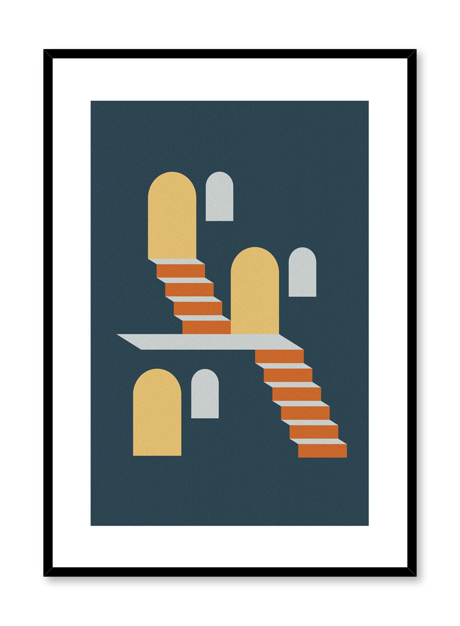 Minimalist design poster by Opposite Wall with Two Flights abstract graphic design