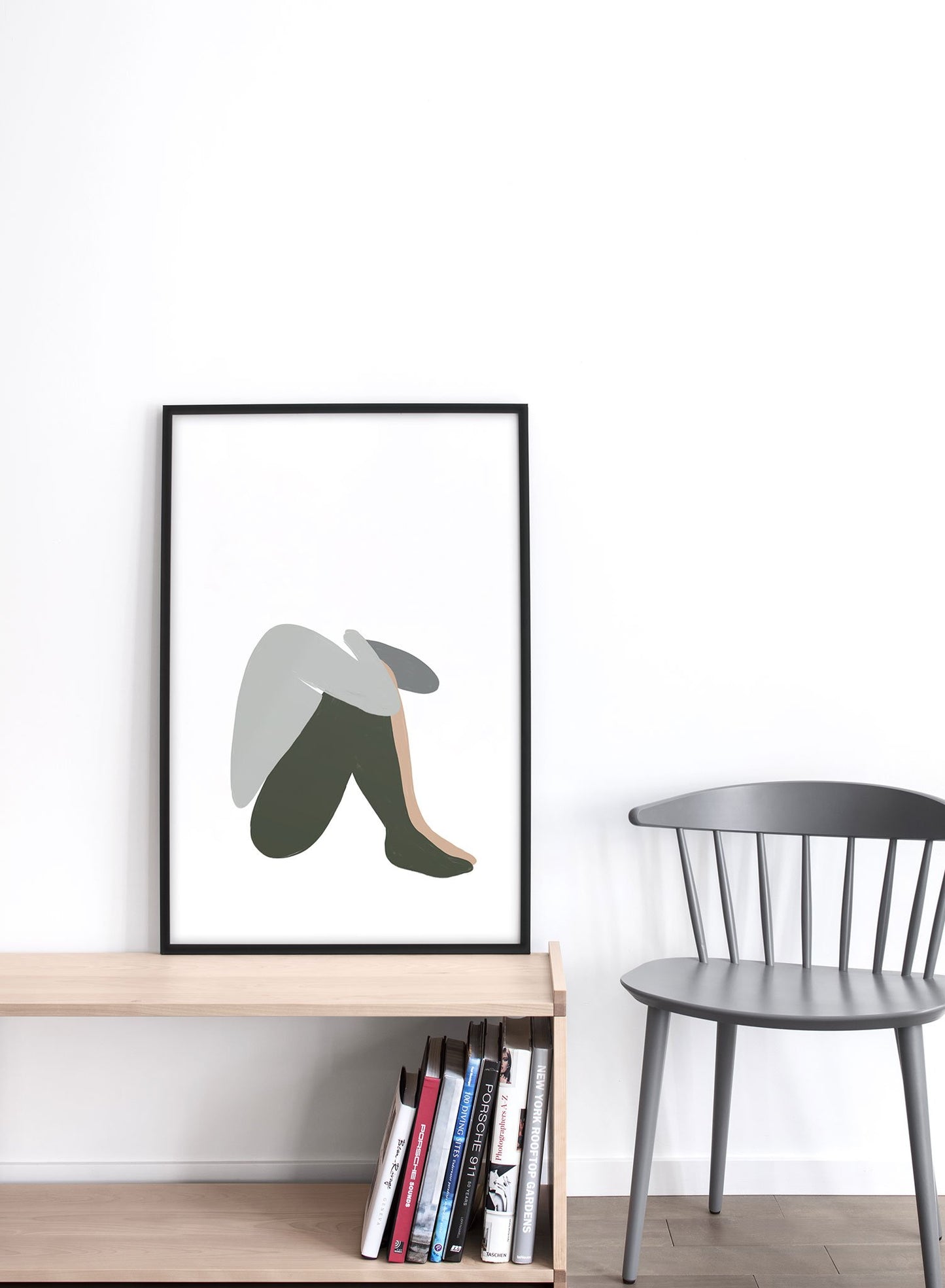 Modern minimalist abstract illustration by Opposite Wall - Curl Up - Lifestyle - Living Room