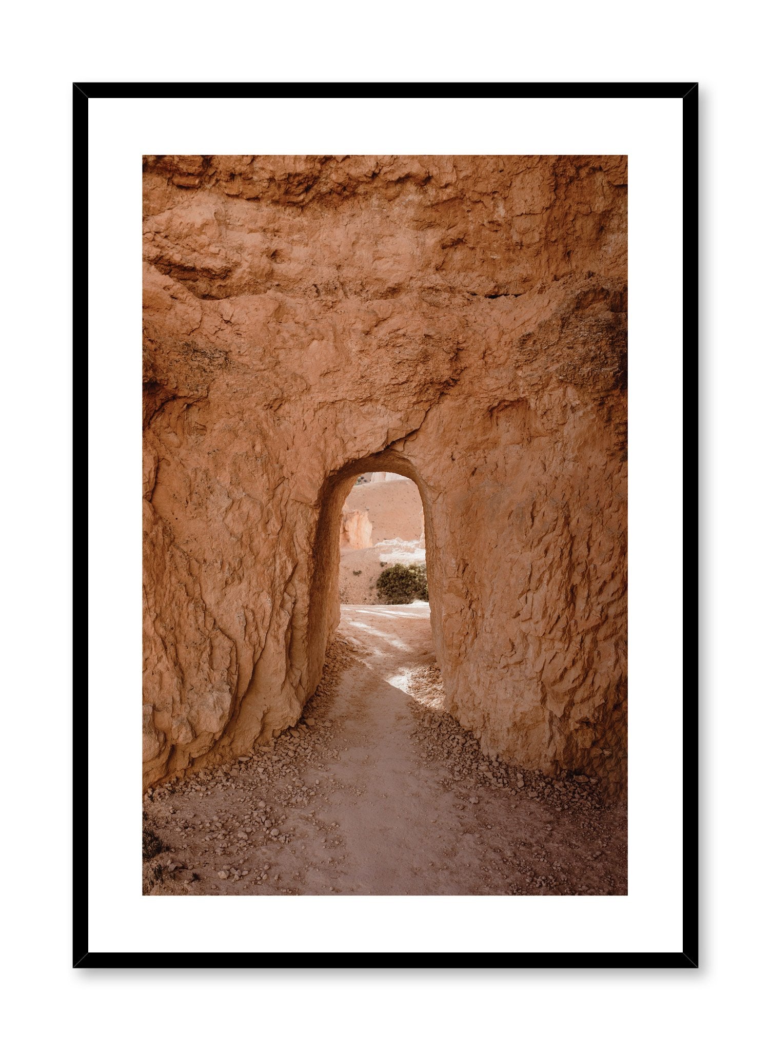 Modern photography poster by Opposite Wall with little doorway carved in stone.