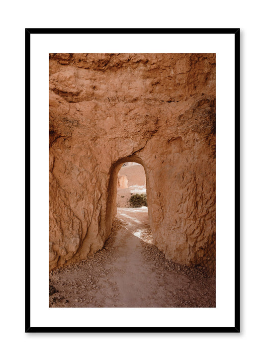 Modern photography poster by Opposite Wall with little doorway carved in stone.