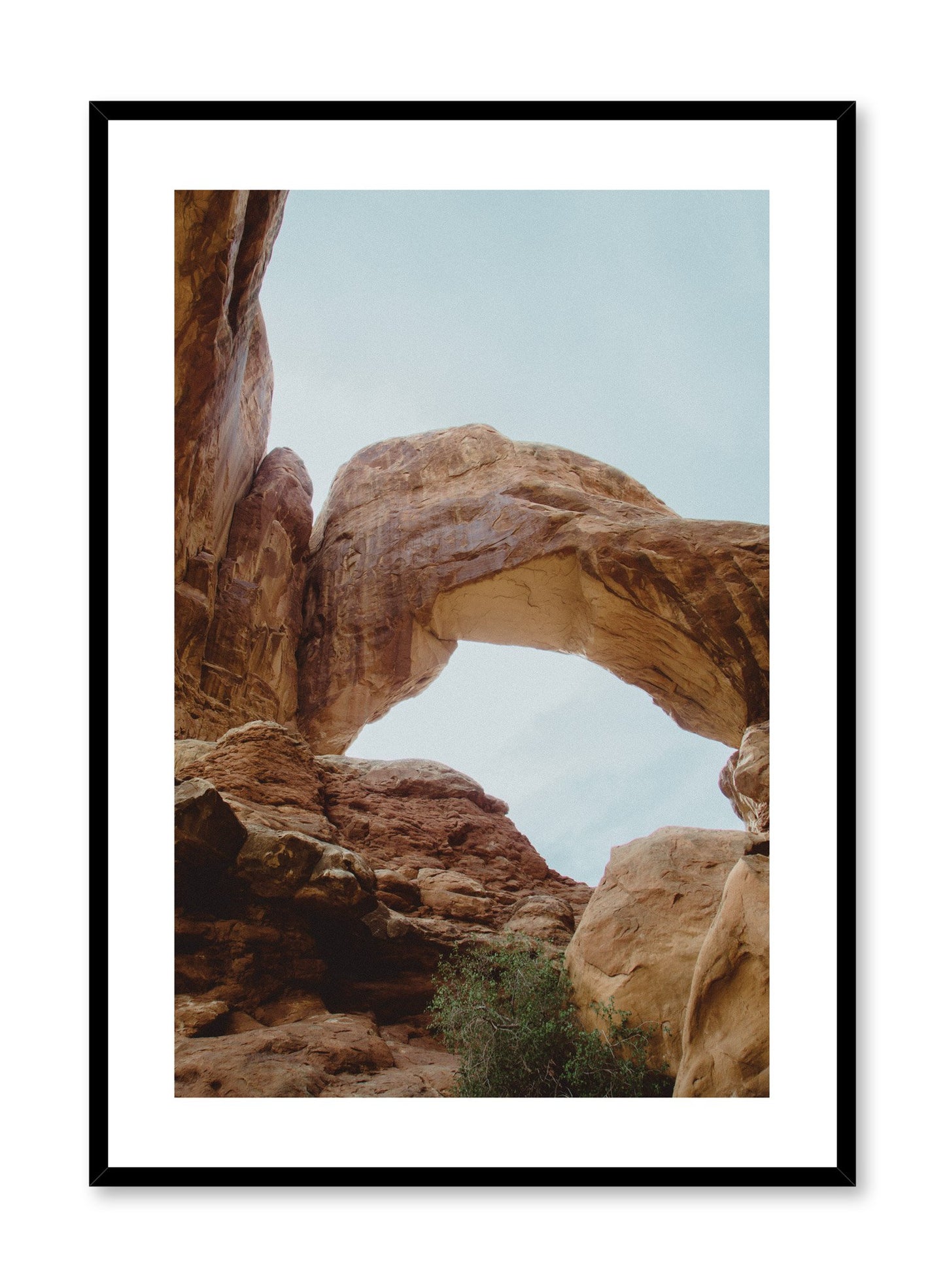 Modern minimalist photography poster by Opposite Wall with arched rock formation