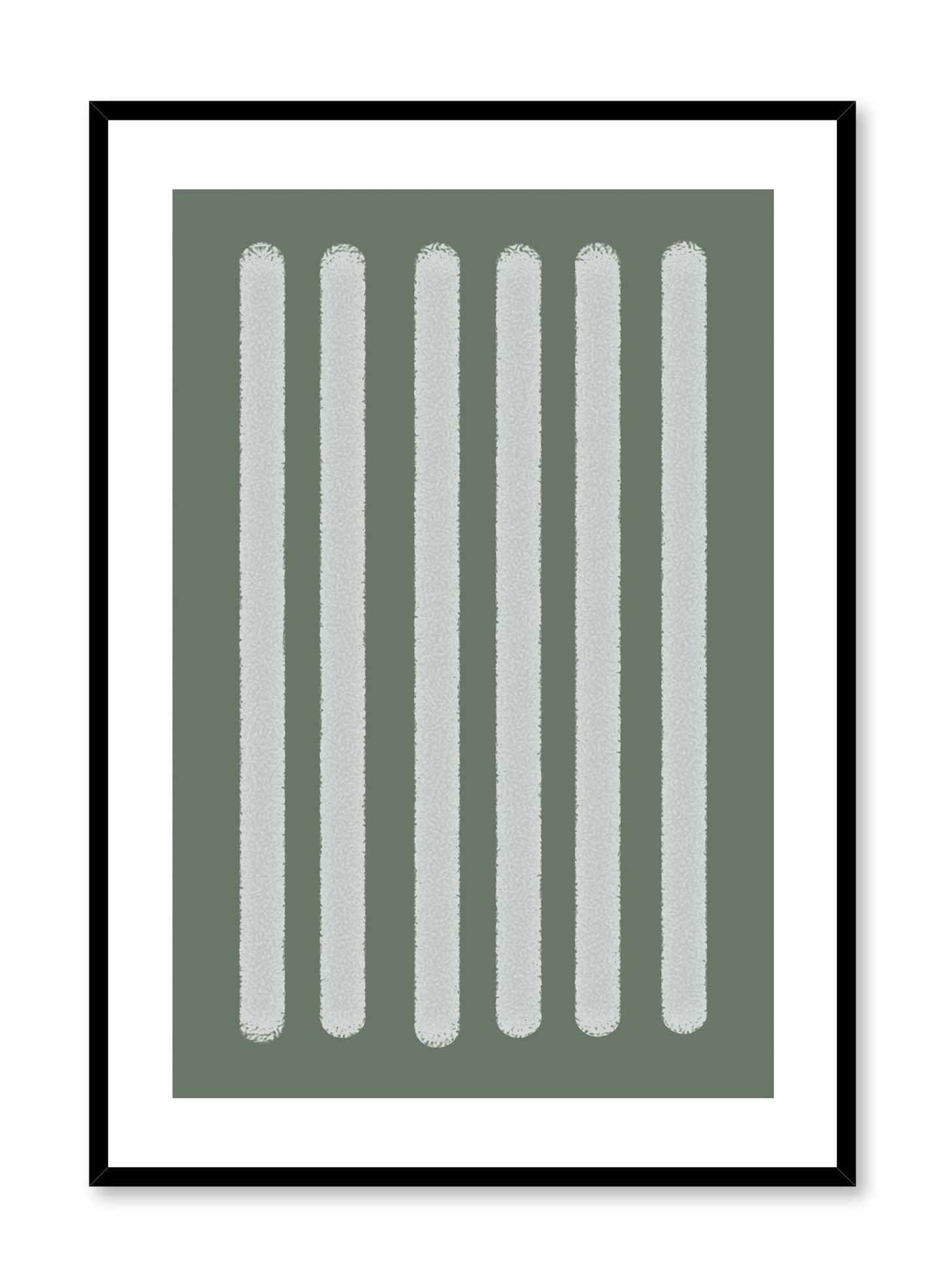 Minimalist design poster by Opposite Wall with abstract green rectangle shapes
