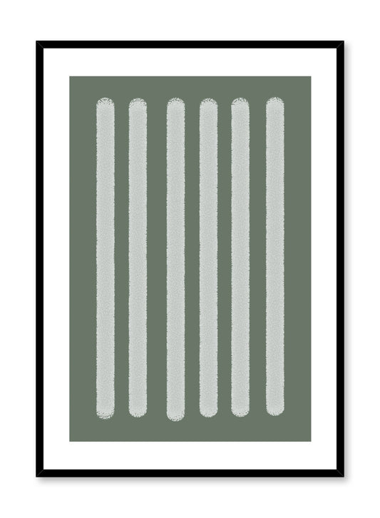Minimalist design poster by Opposite Wall with abstract green rectangle shapes