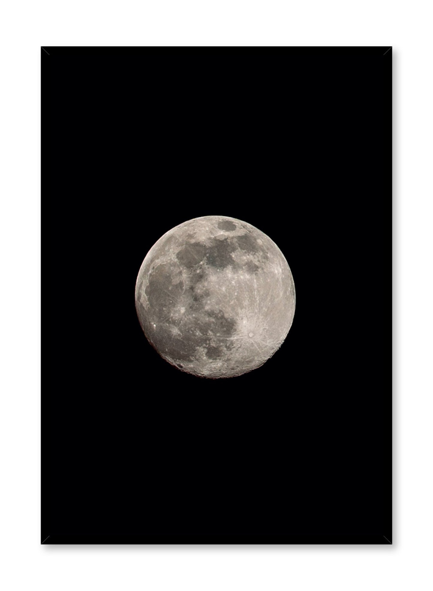 Celestial photography poster by Opposite Wall with bright moon Luna
