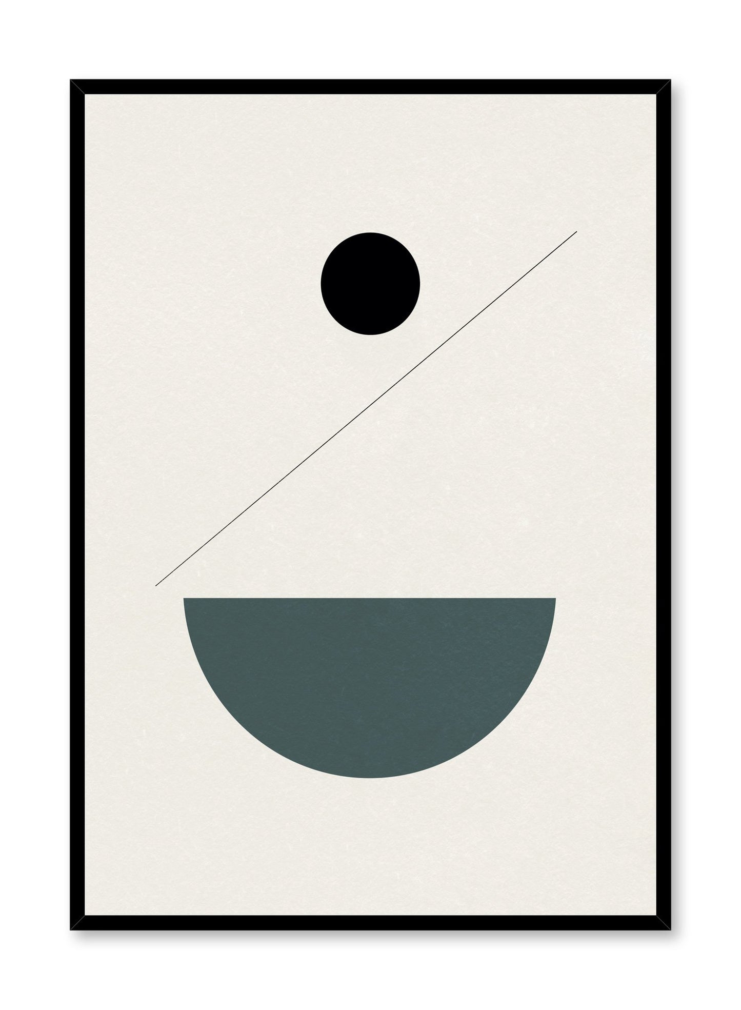 Modern abstract poster by Opposite Wall with minimalist shapes in balance by Toffie Affichiste