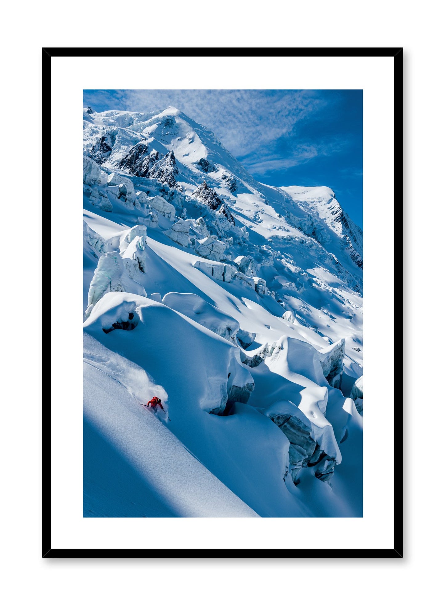 Landscape photography poster by Opposite Wall with snowy mountain peaks