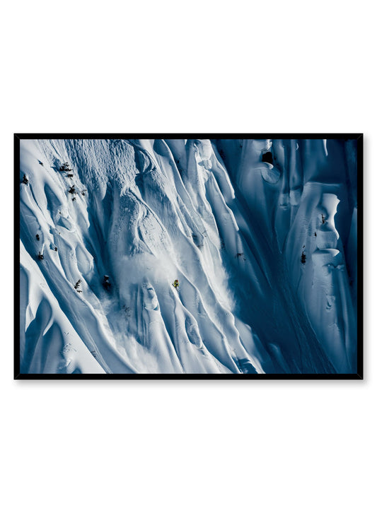 Landscape photography poster by Opposite Wall with snowy mountain avalanche