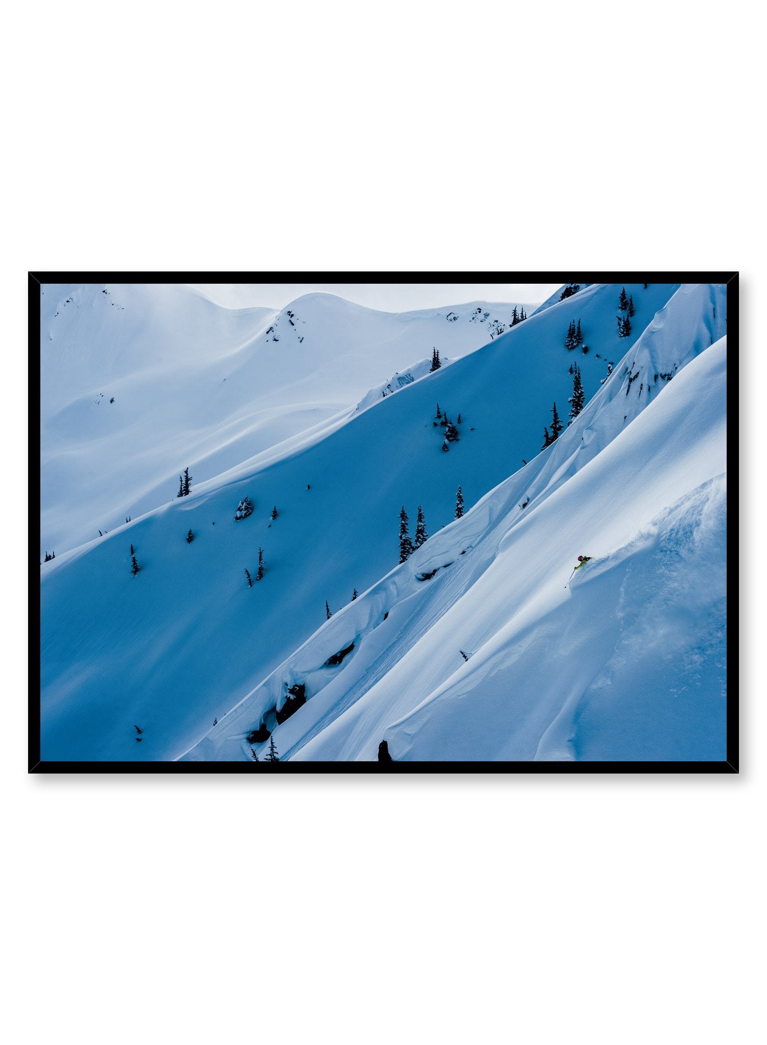 Landscape photography poster by Opposite Wall with white snow on mountain
