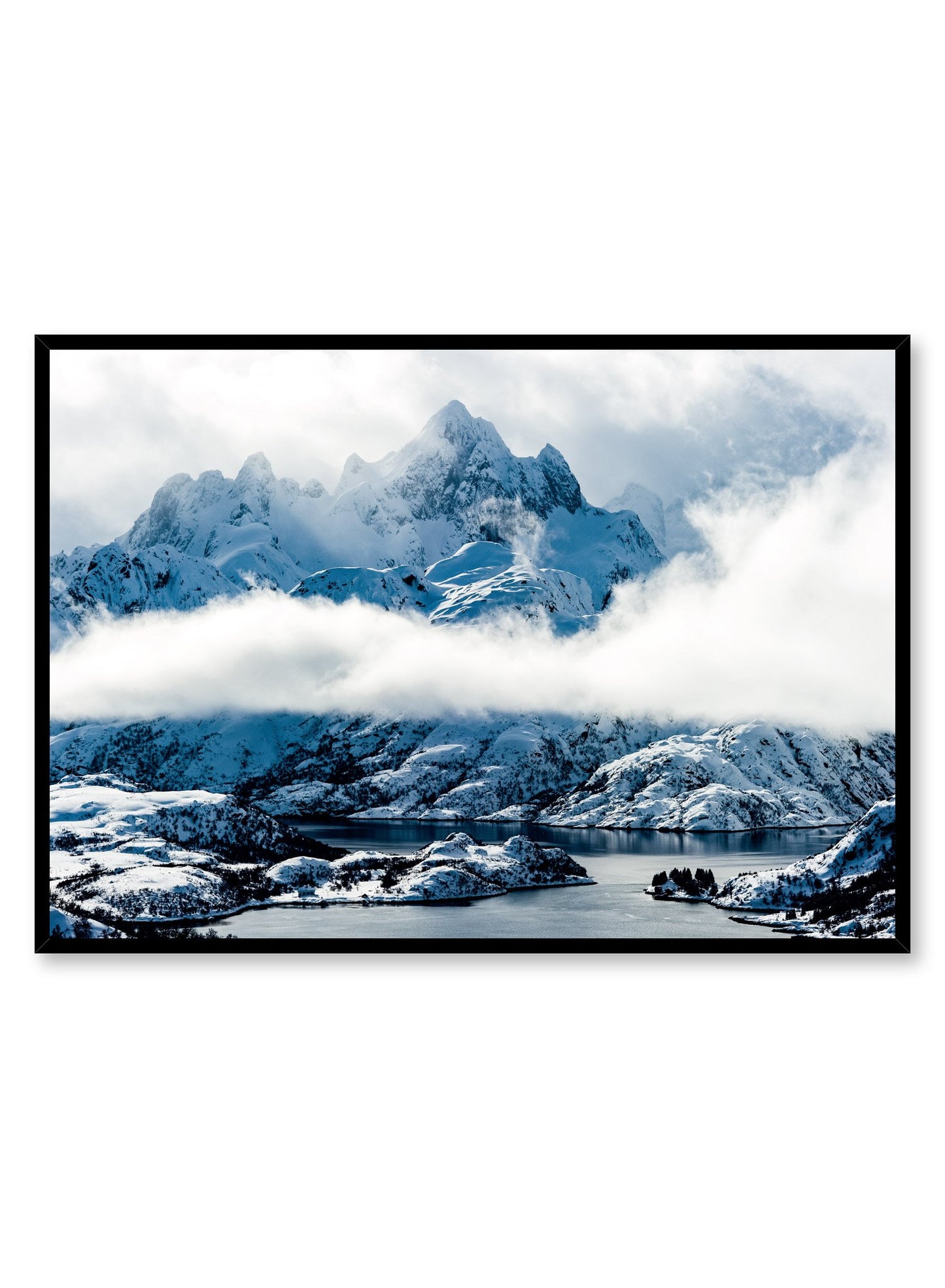 Landscape photography poster by Opposite Wall with mountain peaks