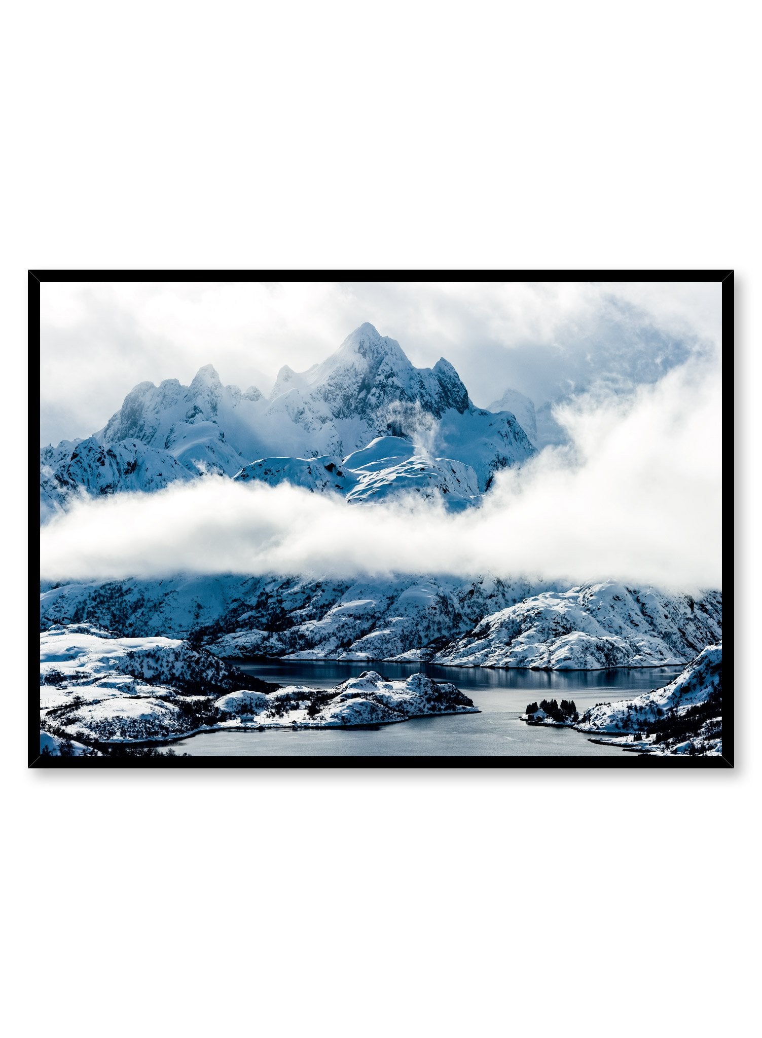 Landscape photography poster by Opposite Wall with mountain peaks