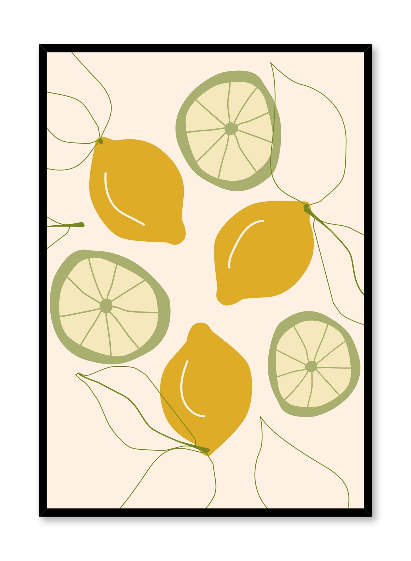 Zest for Life is a citrus illustration poster by Opposite Wall.