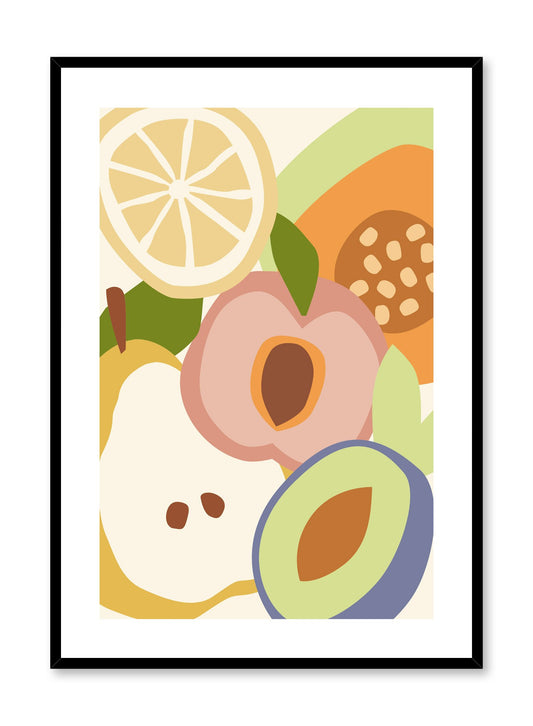 Eat Your Fruits! is a fruit illustration poster by Opposite Wall.