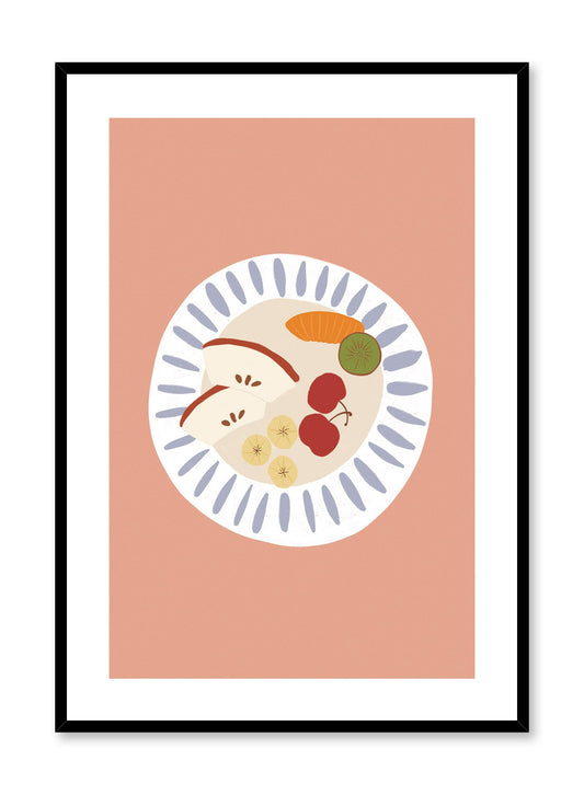 Vitamine Bites is a fruit illustration poster by Opposite Wall.