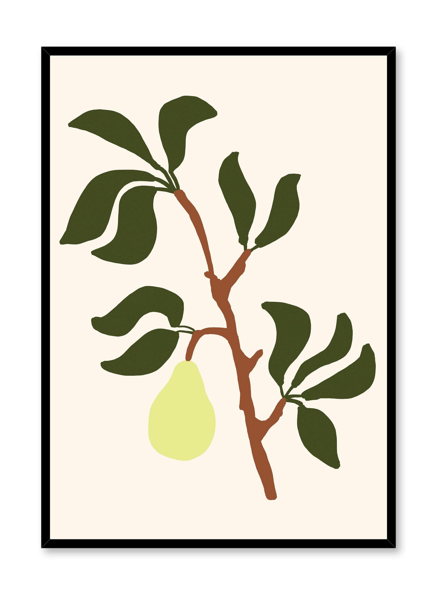 Pear Tree Branch is a pear fruit illustration poster by Opposite Wall.