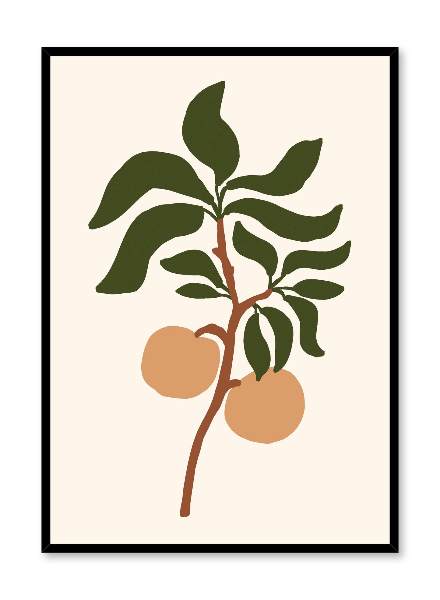 Orange Tree Branch is an orange fruit illustration poster by Opposite Wall.