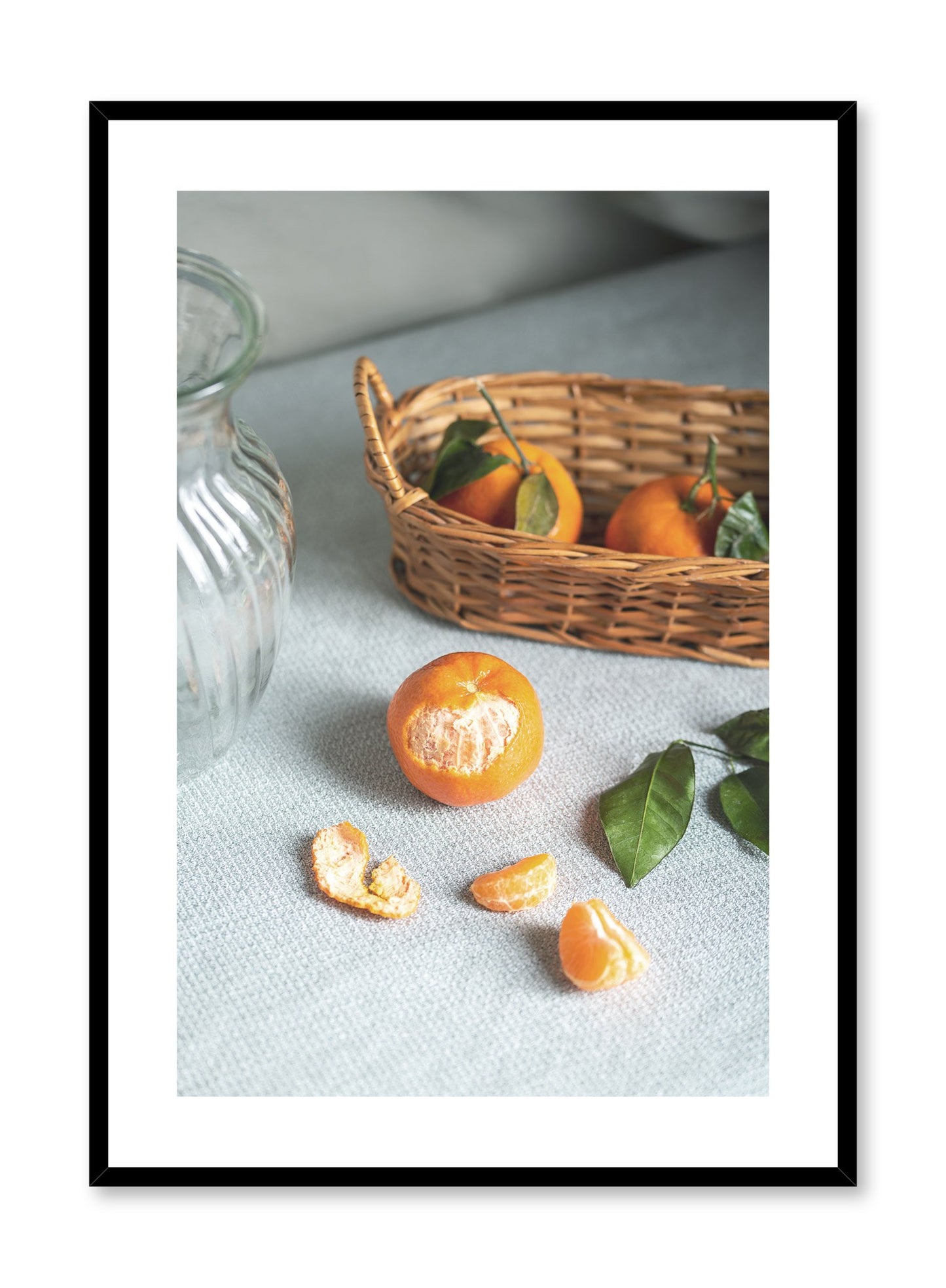 Cutie Clementine is a still life photography poster with fruit by Opposite Wall.