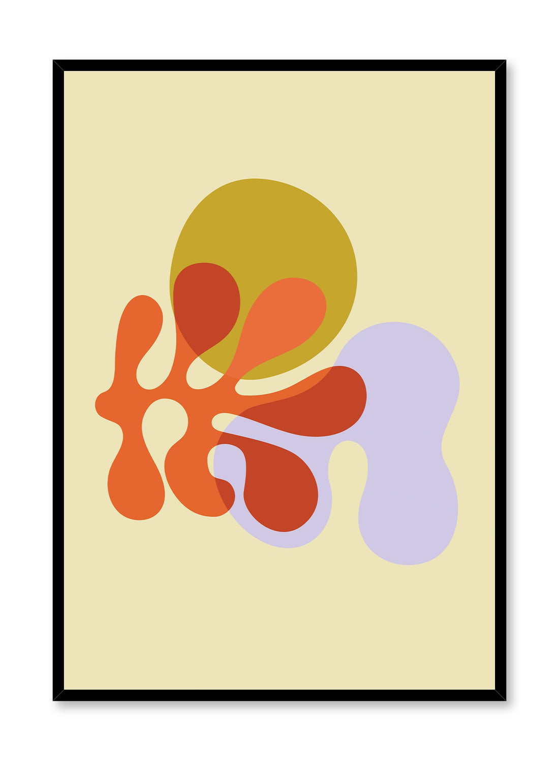 Vibrant Superimposition | Abstract Layered Shapes by Opposite Wall