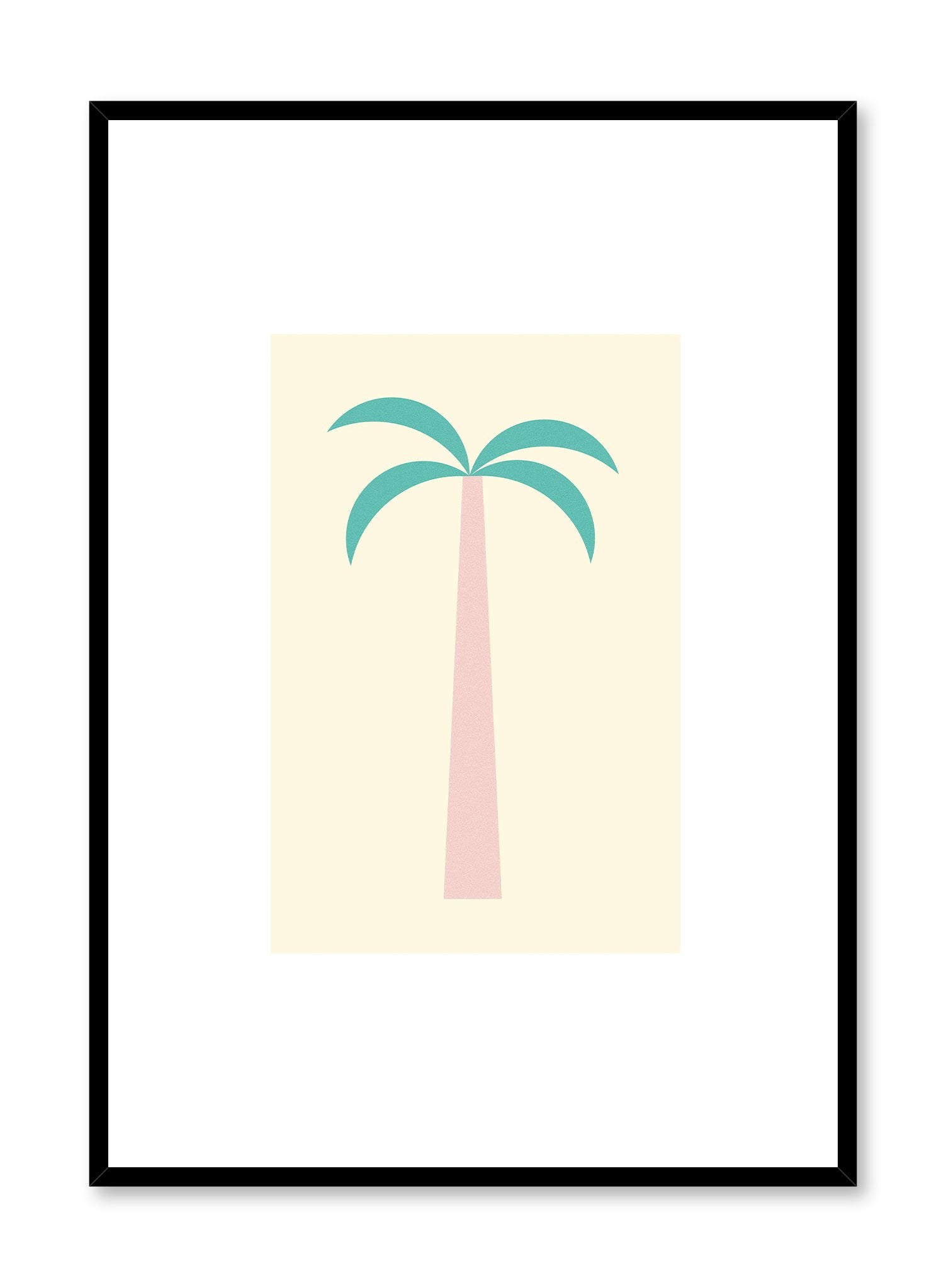 Baby Palm is a minimalist illustration poster of a baby palm tree by Opposite Wall.
