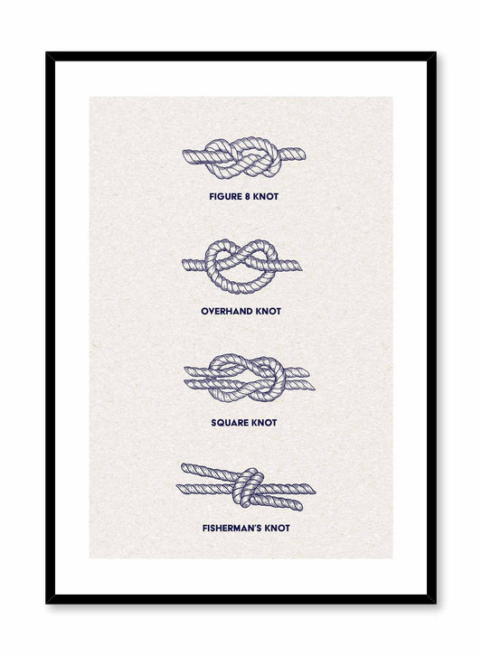 Tied Up is a minimalist illustration of a fisherman knots guide by Opposite Wall.