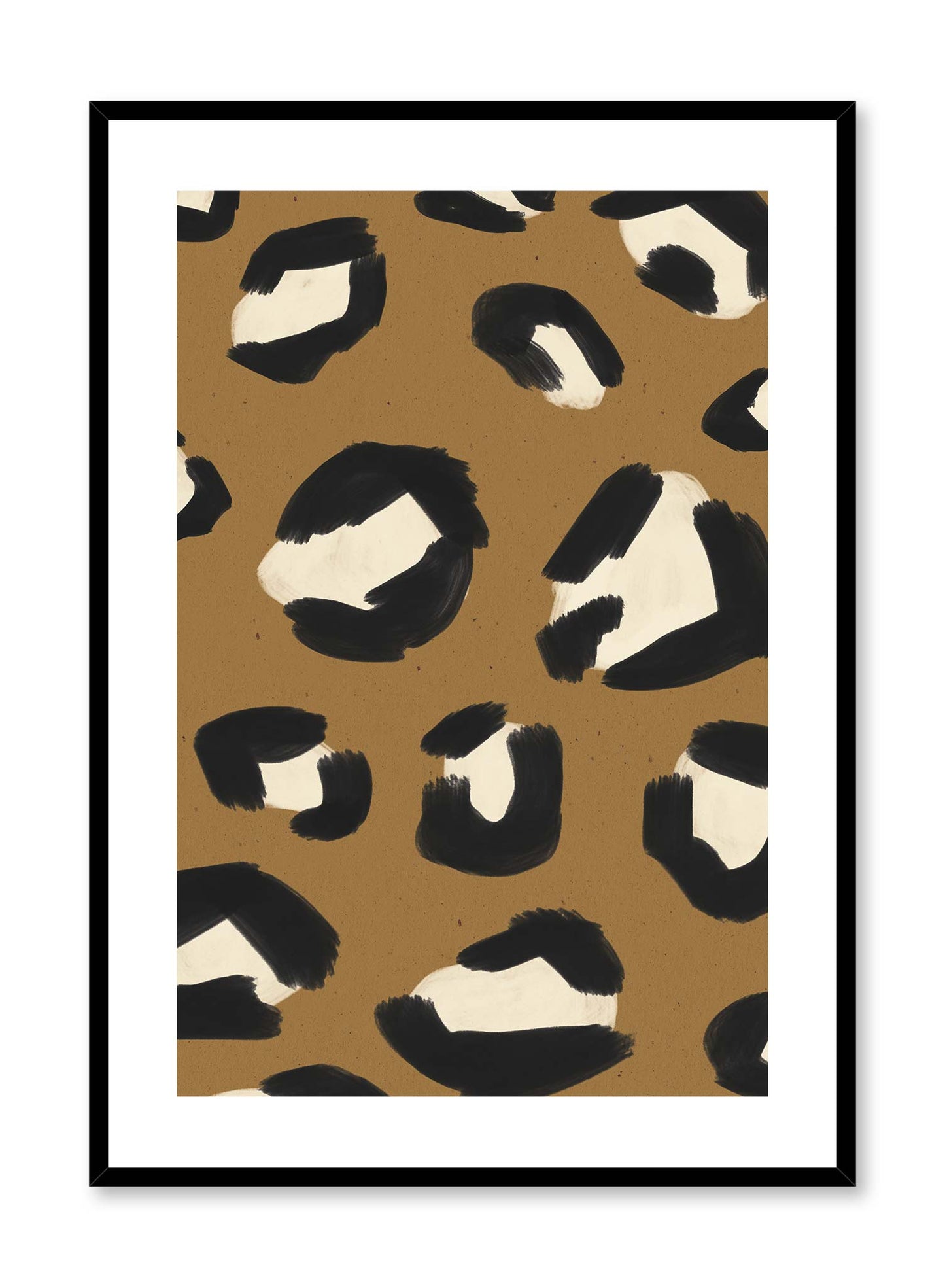 Cheetah Print is a minimalist illustration of the close-up view of a cheetah print by Opposite Wall.