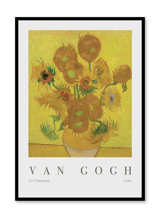 Sunflowers is a minimalist artwork by Opposite Wall of Van Gogh's Les Tournesols from 1888.