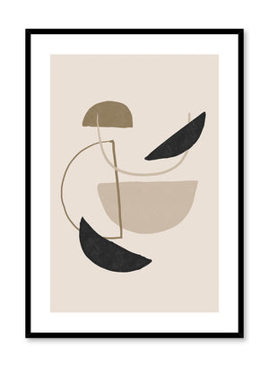 Oatmeal Bowls is a minimalist abstract illustration of multiple semicircles looking like bowls by Opposite Wall.