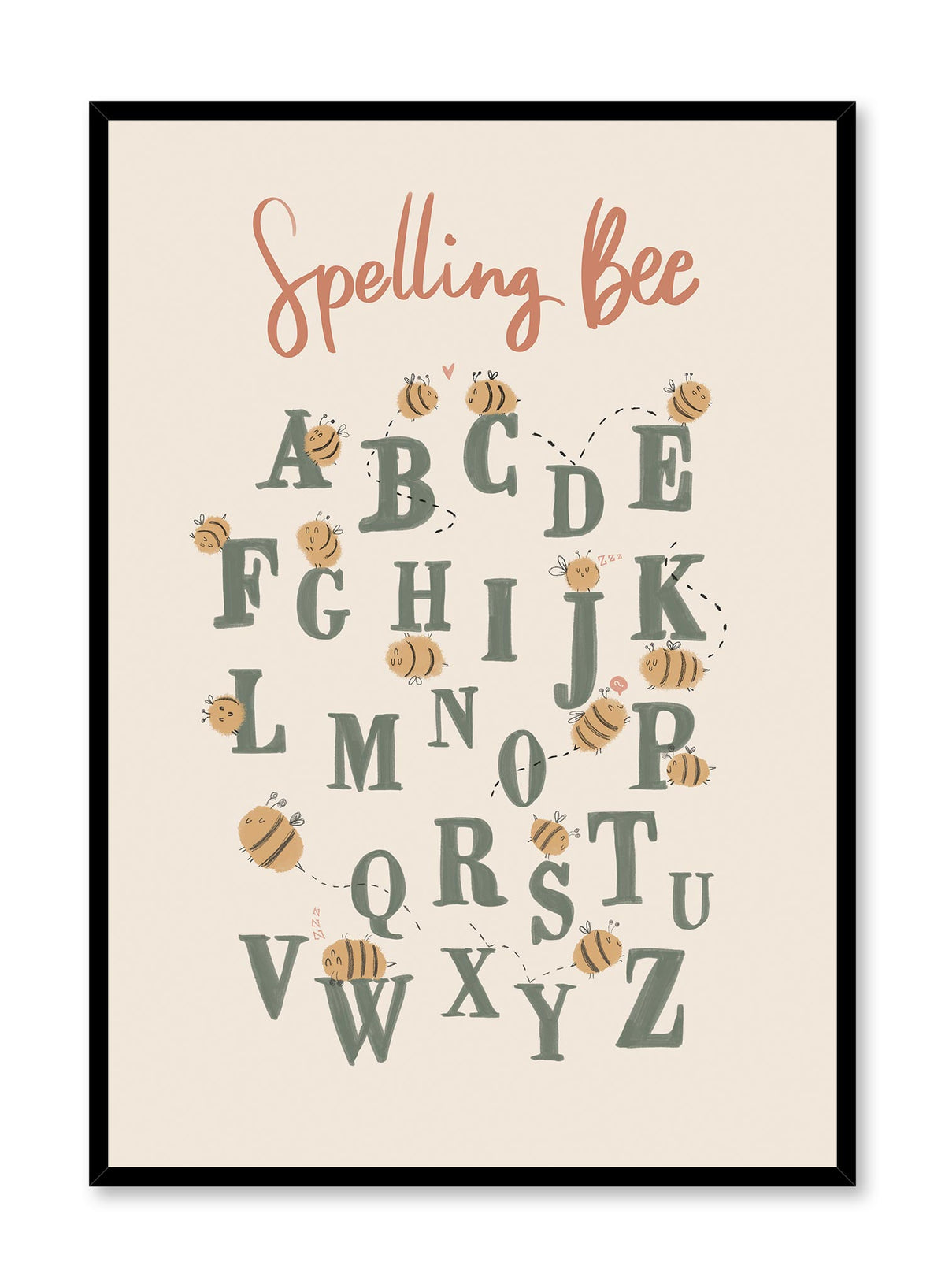 Spling Bee Spelling Bee | Learning the Alphabet Typography by Opposite Wall