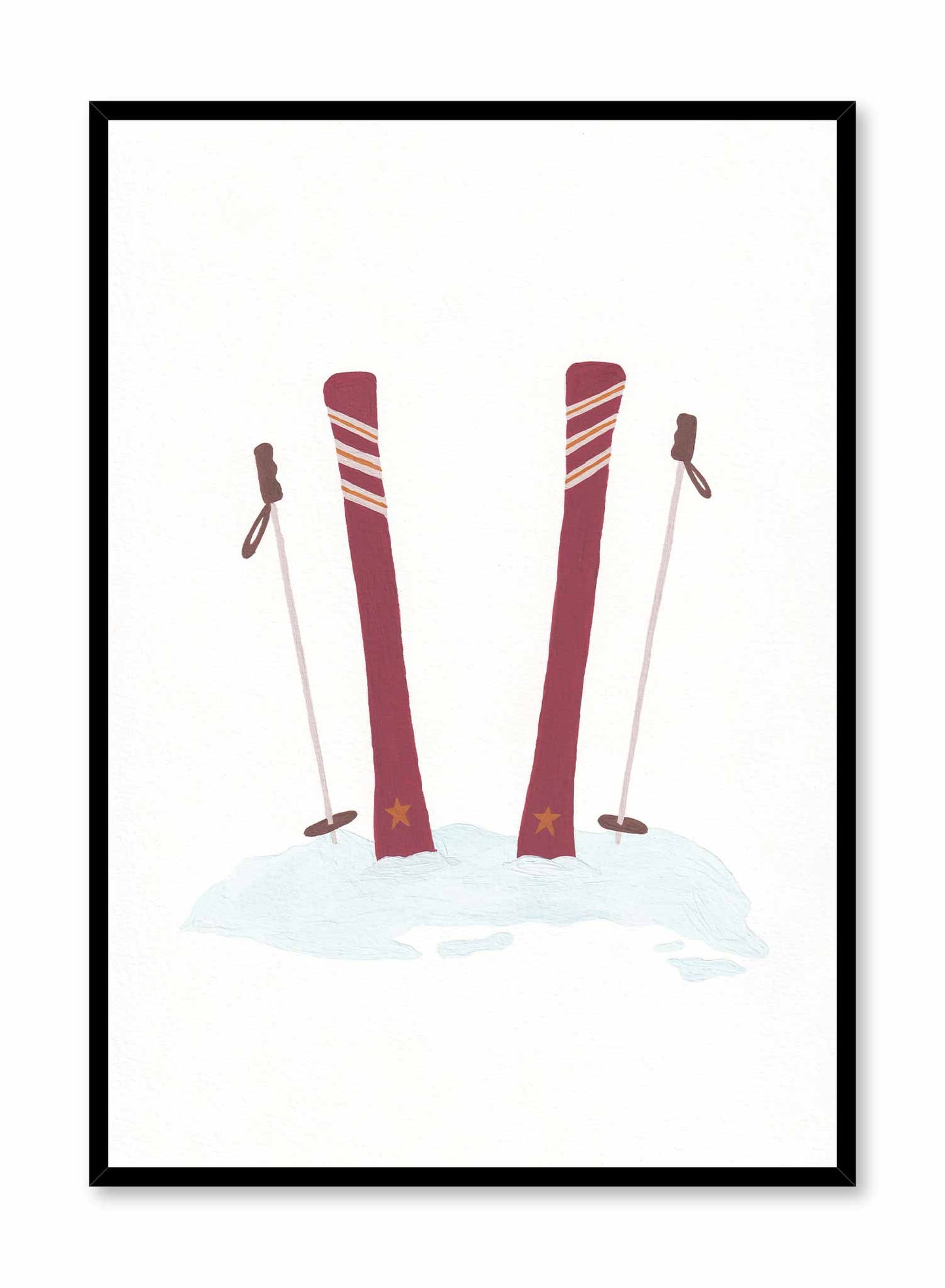 Tips Up Ski, Poster | Oppositewall.com