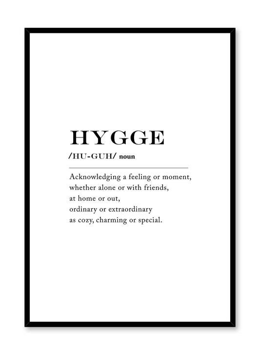 Hygge definition, Poster | Oppositewall.com