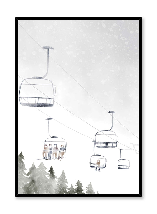 Ski Lift, Poster | Oppositewall.com