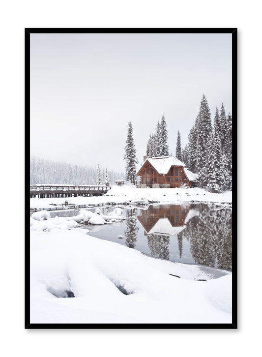 Winter Cabin Lac, Poster | Oppositewall.com